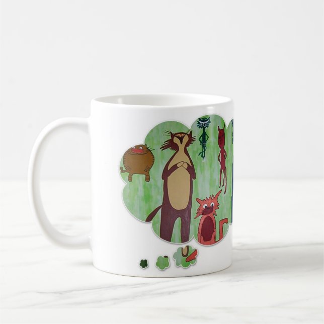Cats & Coffee Tasse! Kaffeetasse (Links)