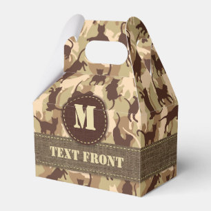Cats Desert Camouflage Geschenkschachtel