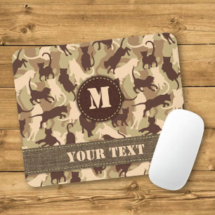 Cats Desert Camouflage Mousepad