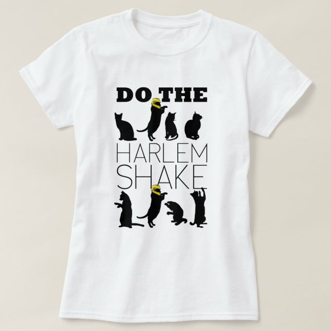 Cats doing the Harlem Shake T-Shirt (Design vorne)