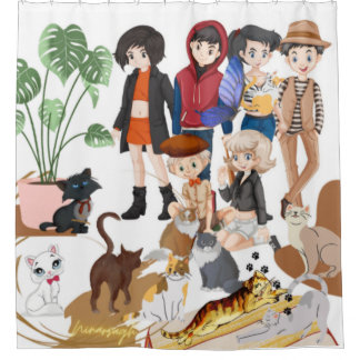 Cats Duschvorhang
