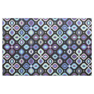 Cats-eye 70er Jahre  geometrische Blumenmuster Stoff