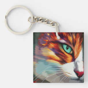 Cat's Eye Design Schlüsselanhänger