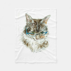 Cat's Eye Maine Coon Cat Fleece Blanket, kleine