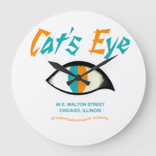 Cat's Eye Nightclub, Chicago, IL Große Wanduhr