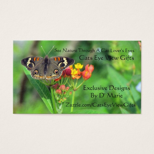 Cats Eye View gibt Visitenkarten (Vorderseite)