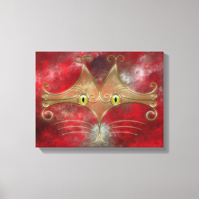 Cat's-Eyes Canvas Print Leinwanddruck (Vorderseite)