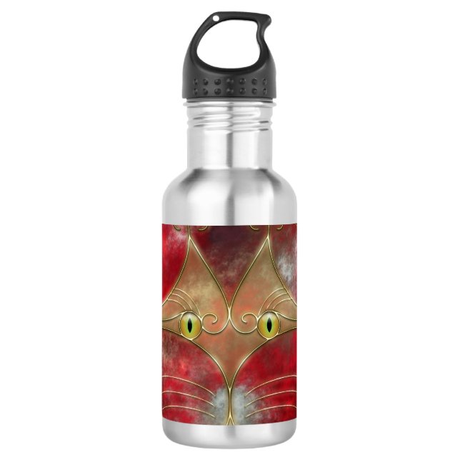 Cat's-Eyes Edelstahlflasche (Vorderseite)