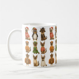 Cats for Holiday Seasons halloween valentine Xmas Kaffeetasse