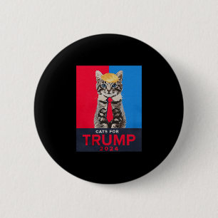 Cats For Trump Lustiges T-Shirt Für Vance Trump Button