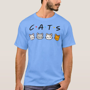 Cats Friends Niedliches Funny Design T-Shirt Gebur