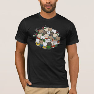 Cats für Palästina – Kawaii Cats für Gerechtigkeit T-Shirt