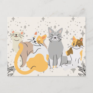 Cats Group Postkarte