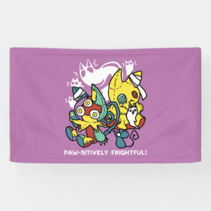 Cats Halloween Art: paw-sehenswert erschreckend Banner