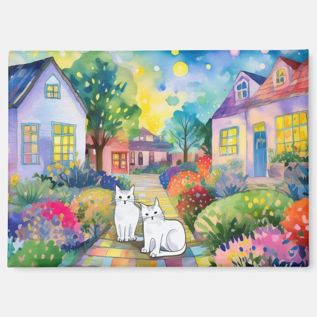Cats in neighborhood  magnet (Vorderseite)