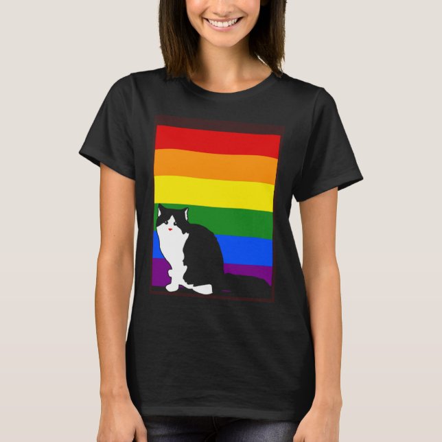 Cats Lgbt T-Shirt (Vorderseite)