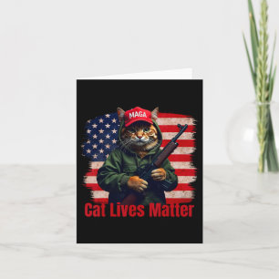 Cats Lives Problem Funny Trump 2024 Cat Voting Tru Karte