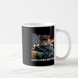 Cats Lives Problem Funny Trump 2024 Katze Kaffeetasse