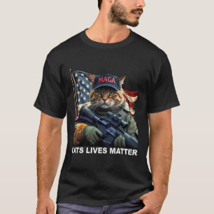 Cats Lives Problem Funny Trump 2024 Katze T-Shirt