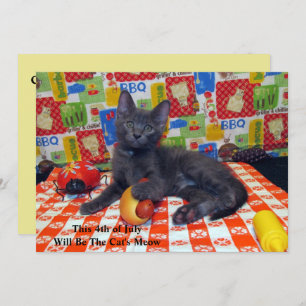 Cat's Meow - GRILLEN Party Einladung