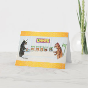 Cats Merry Brexit Christmas Karte