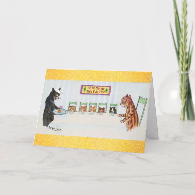 Cats Merry Brexit Christmas Karte (Vorderseite)