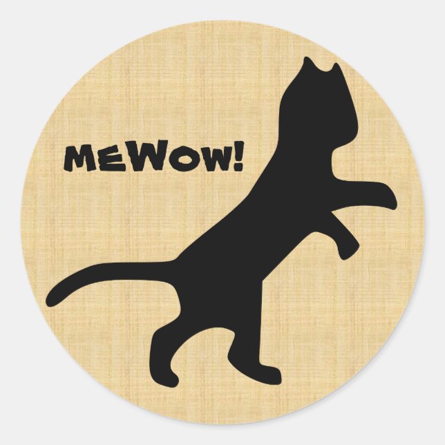 Cat's meWOW Wood Customizable Great Job Sticker (Vorderseite)