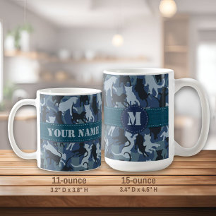 Cats Navy Camouflage Kaffeetasse