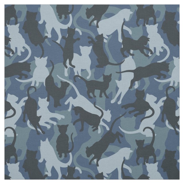 Cats Navy Camouflage Stoff (Muster)