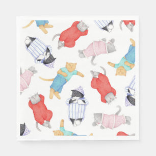 CATS PAJAMAS Standard Lunchservietten aus Papier Serviette