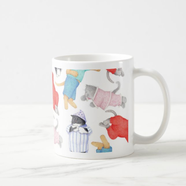 CATS PAJAMAS Weiße Tasse (Rechts)