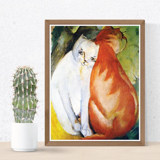 Cats Red White Franz Marc Poster (Von Creator hochgeladen)