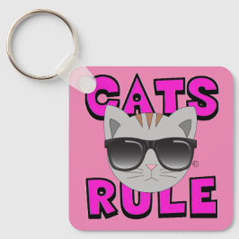 Cats Rule Sonnenbrillen Kitty Schlüsselanhänger