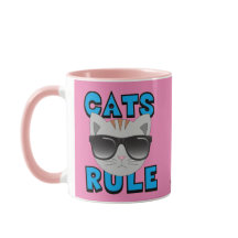 Cats Rule Sonnenbrillen Kitty Tasse