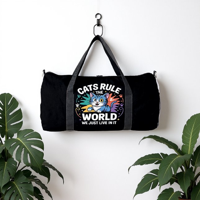 CATS RULE THE WORLD DUFFLE BAG (Von Creator hochgeladen)