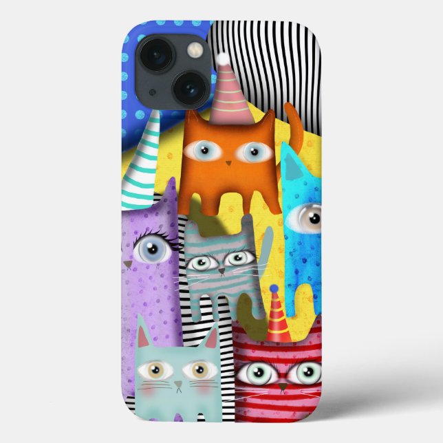 Cats Rupydetequila Art Case-Mate iPhone Hülle (Rückseite)