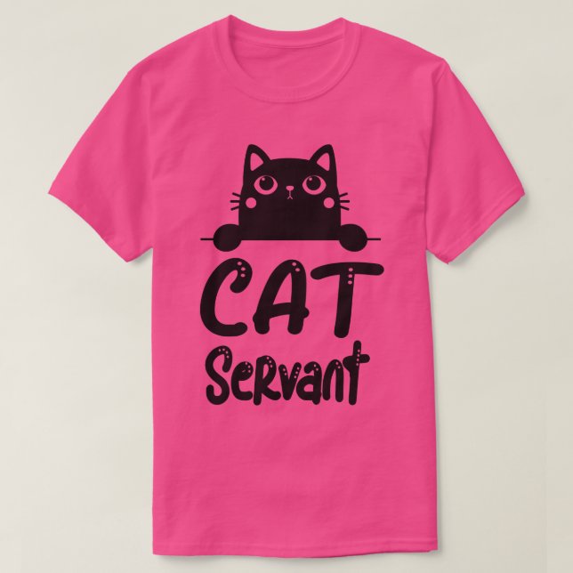 Cats Service Funny Motif Katzen Besitzer T-Shirt (Design vorne)