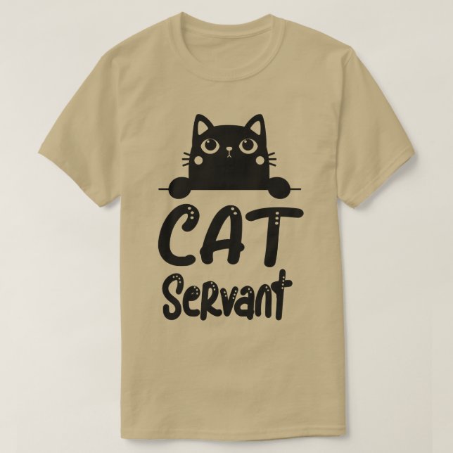 Cats Service Funny Motif Katzen Besitzer T-Shirt (Design vorne)