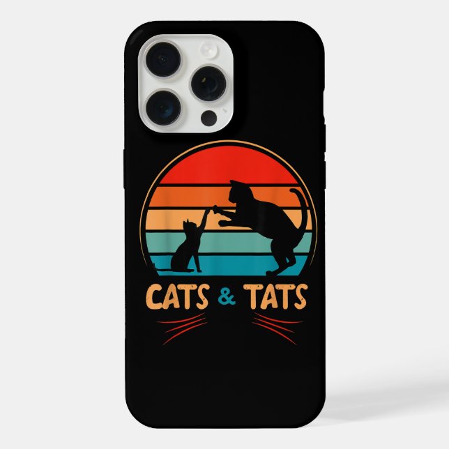 Cats & Tats - Katze  iPhone Hülle (Rückseite)