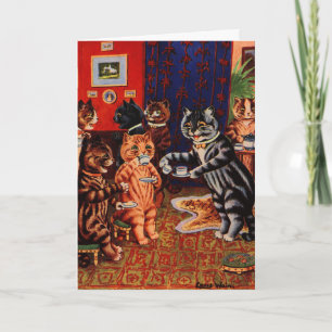 Cats Tea Party von Louis Wain Karte