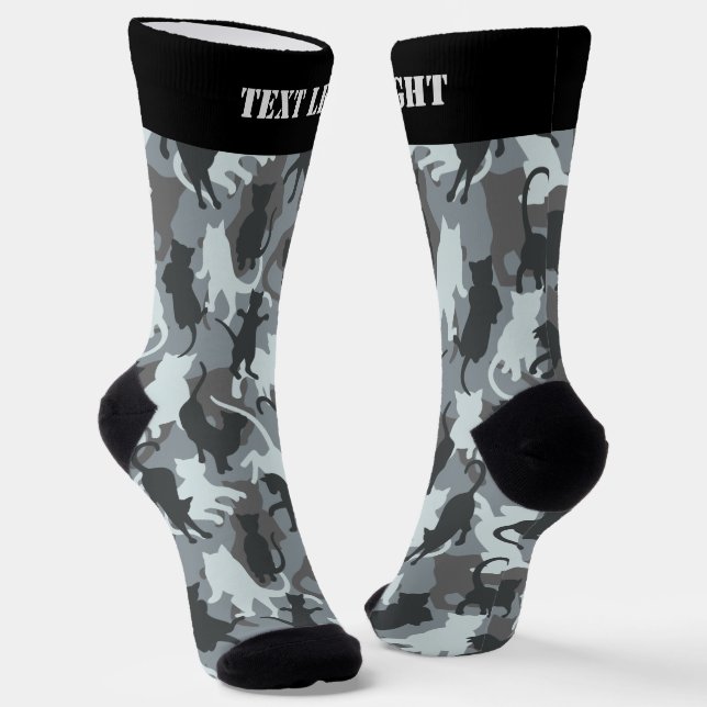 Cats Urban Camouflage Muster Socken (Gewinkelt)