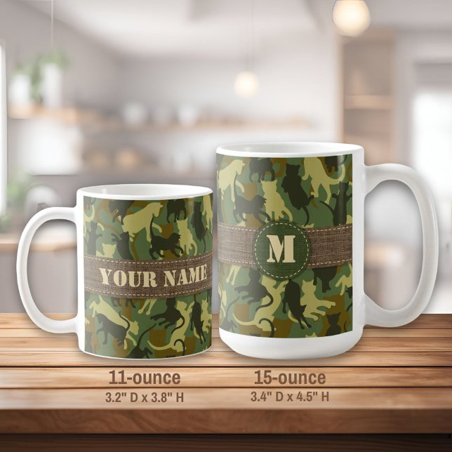 Cats Woodland Camouflage Kaffeetasse (Von Creator hochgeladen)