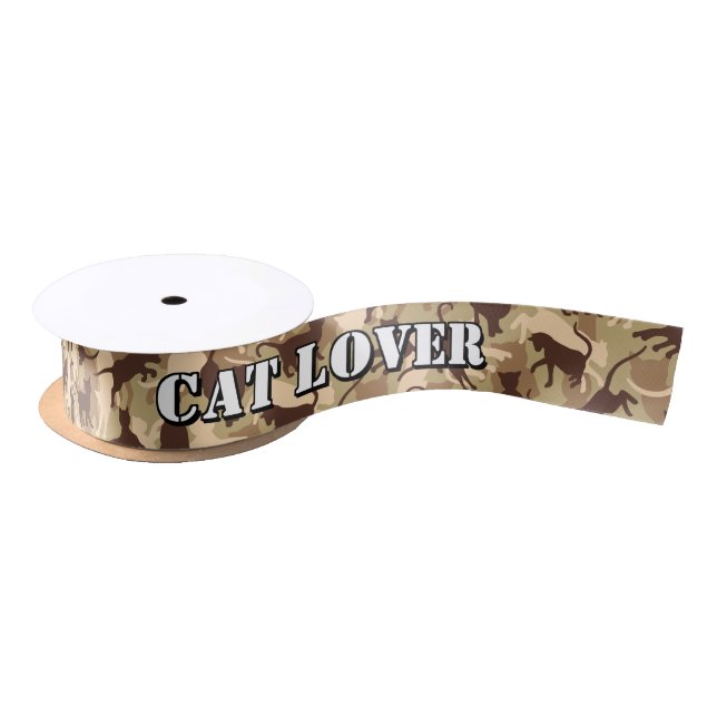 Cats Wüste Camouflage Satin Ribbon Satinband (Spule)