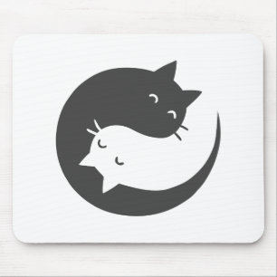 Cats yin and yang mandala - Wählen Sie Hintergrund Mousepad