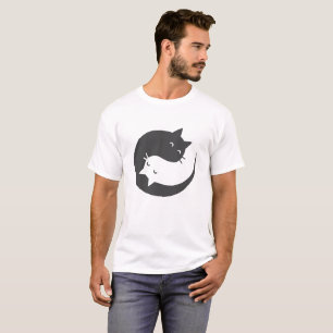 Cats yin and yang mandala - Wählen Sie Hintergrund T-Shirt
