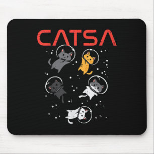 Catsa Cat Astronauten Funny Kitten Space Frauen Mä Mousepad