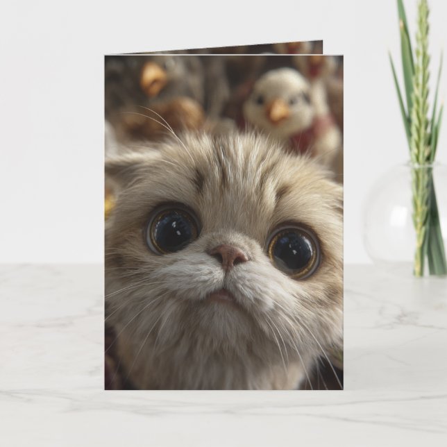 Catsgiving Thanksgiving Card Karte (Vorderseite)