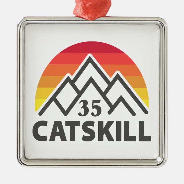 Catskill 35er Regenbogen Ornament Aus Metall (Vorne)