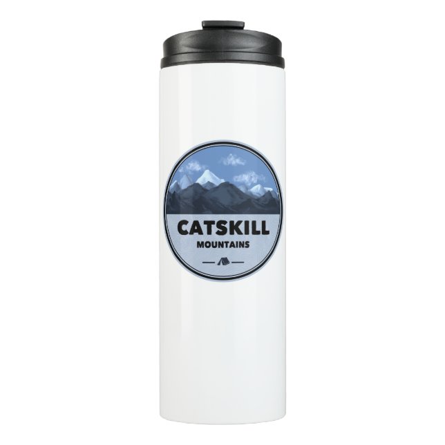 Catskill Mountains New York Camping Thermosbecher (Vorderseite)