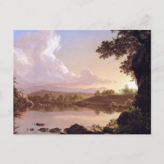 Catskill Nebenfluss durch Frederick Edwin Kirche Postkarte (Vorderseite)